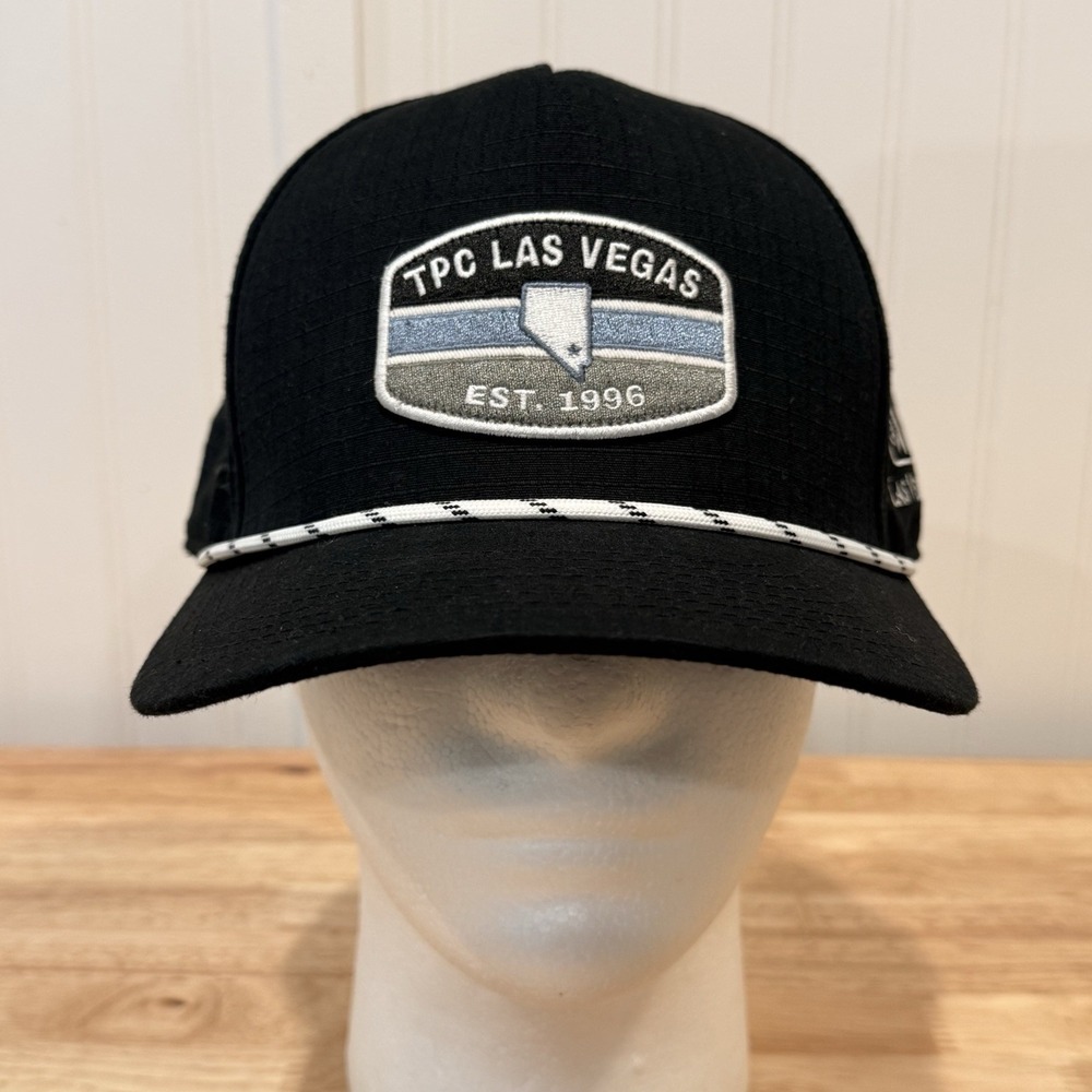 TPC Las Vegas Pukka Golf Hat Black Rope Cap Est. 1996 Embroidered Adjustable
